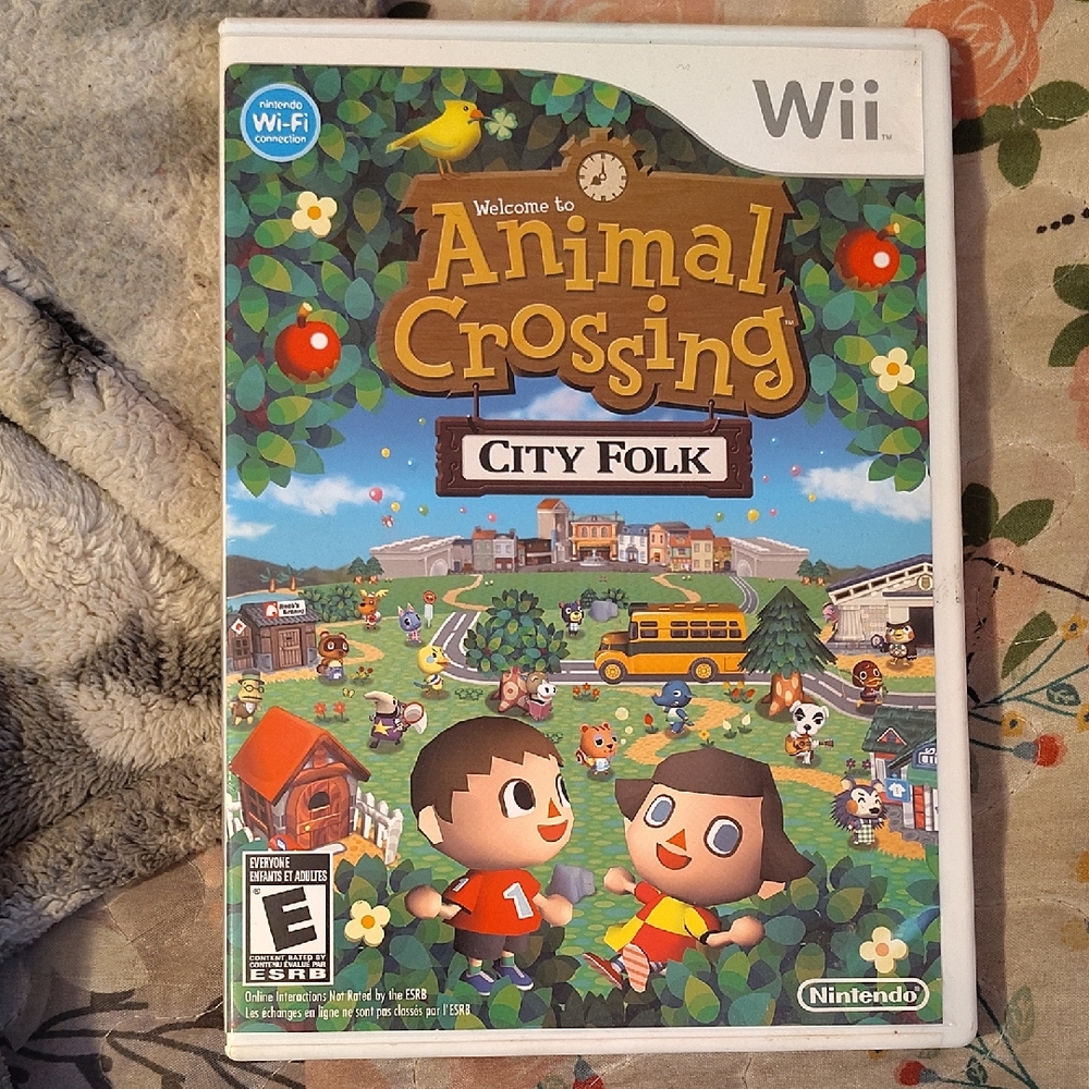 Nintendo Animal Crossing: City Folk for Wii - Green and Brown Cover
